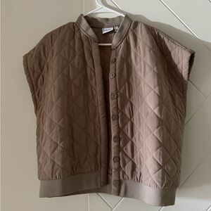 Vero Moda Tan Quilted Vest